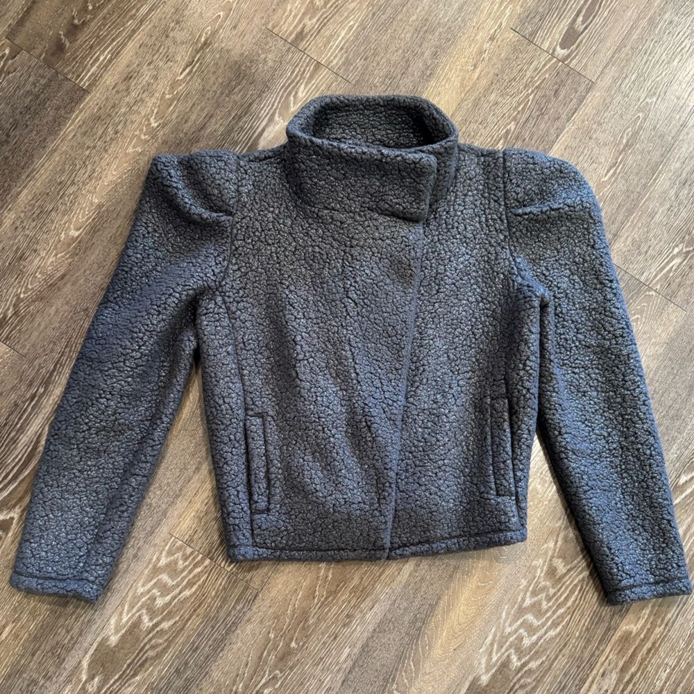 Express Charcoal Sherpa Jacket